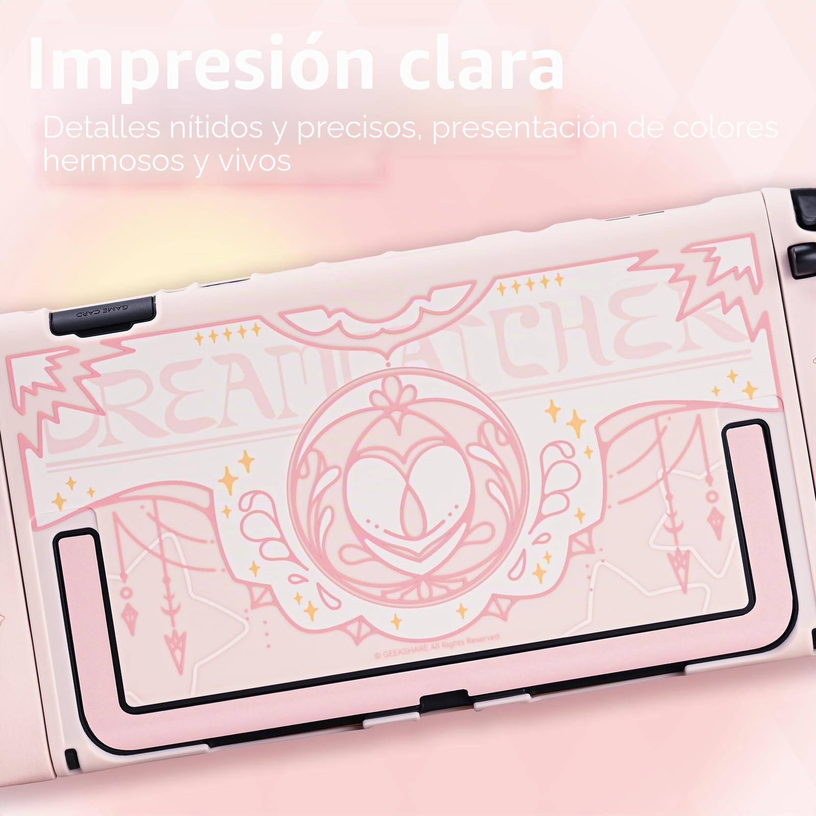 GeekShare Funda protectora de silicona compatible con Switch 2, funda resistente para Switch 2, funda protectora de silicona suave separable para mando con 2 agarres – alas de estrella