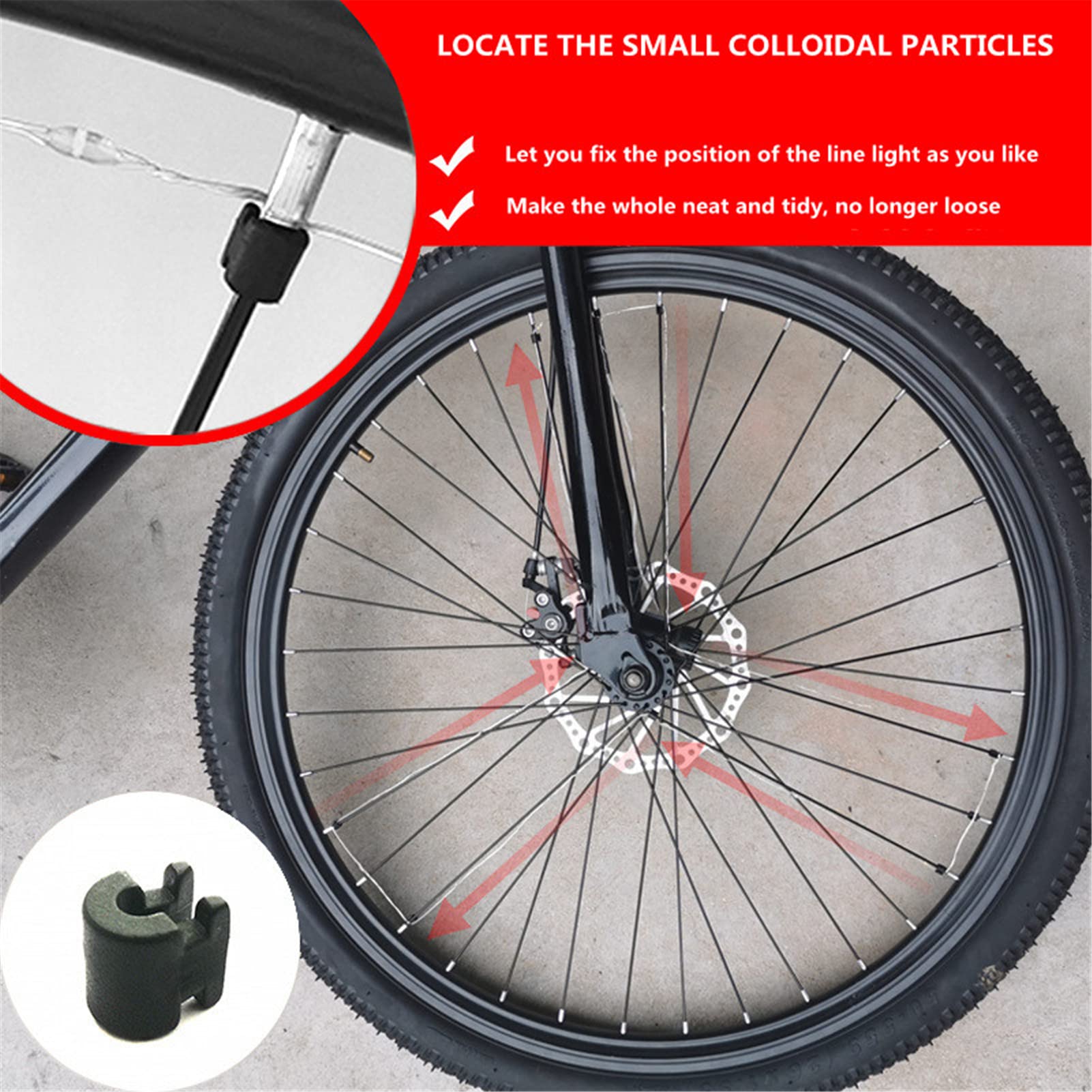 LED Roue Lumières Vélo - 32 Motifs Différents Pour VTT, VTC, Adultes Et Enfants