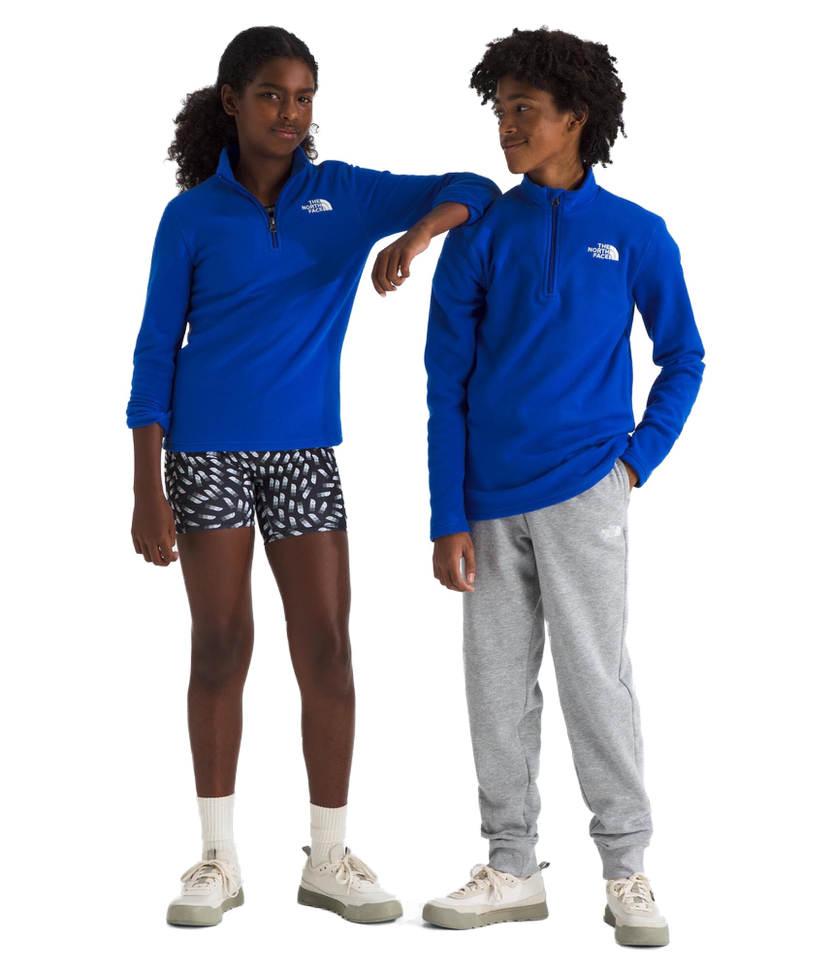The North Face Teen Glacier 1/4 Zip Pullover Felpa con Cappuccio Unisex - Bambini e Ragazzi