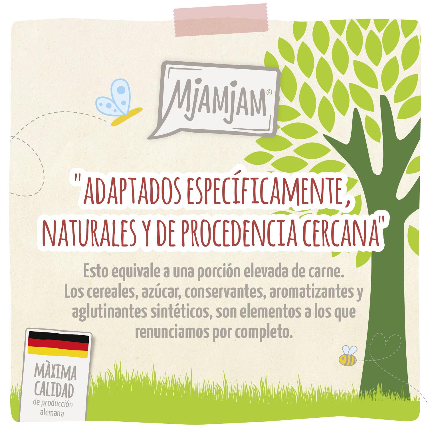 MjAMjAM - Comida húmeda Premium para Perros - naturalmente Deliciosa - Bio Cerdo con Calabaza, Pack de 6 (6 x 200g), sin Cereales con Extra de Carne