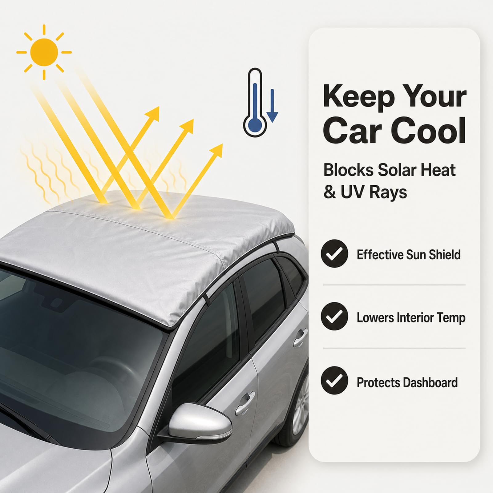 Copertura Parasole, Ombrello Parasole per Auto, Portatile Piegato Anti-UV Proteggi la Copertura Tenda da Tetto per Auto Copertura per Finestra Anteriore per Barbecue All'aperto