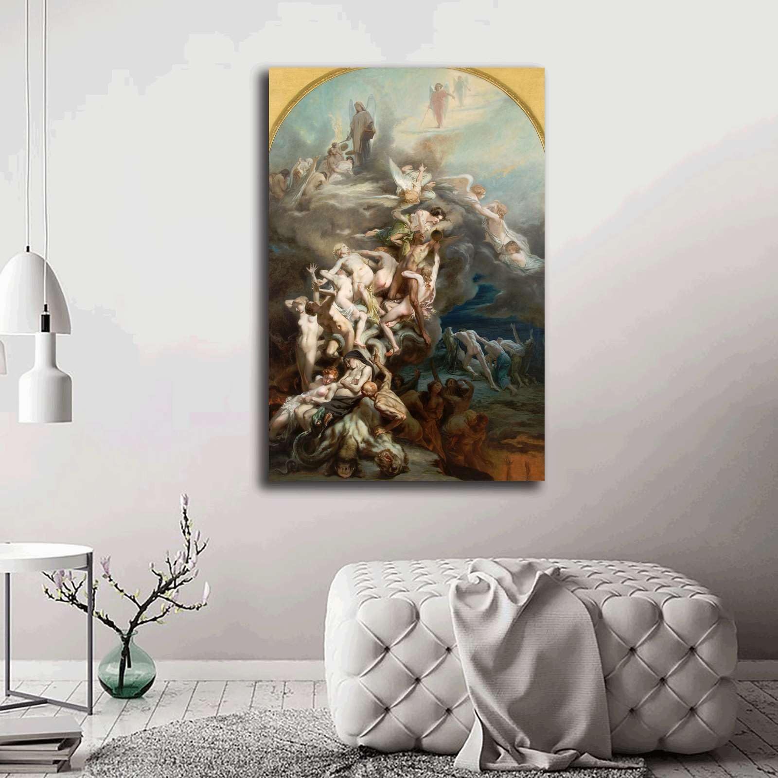 Amazon.com: GHTYER Canvas Wall Art Prints Octave Tassaert Heaven