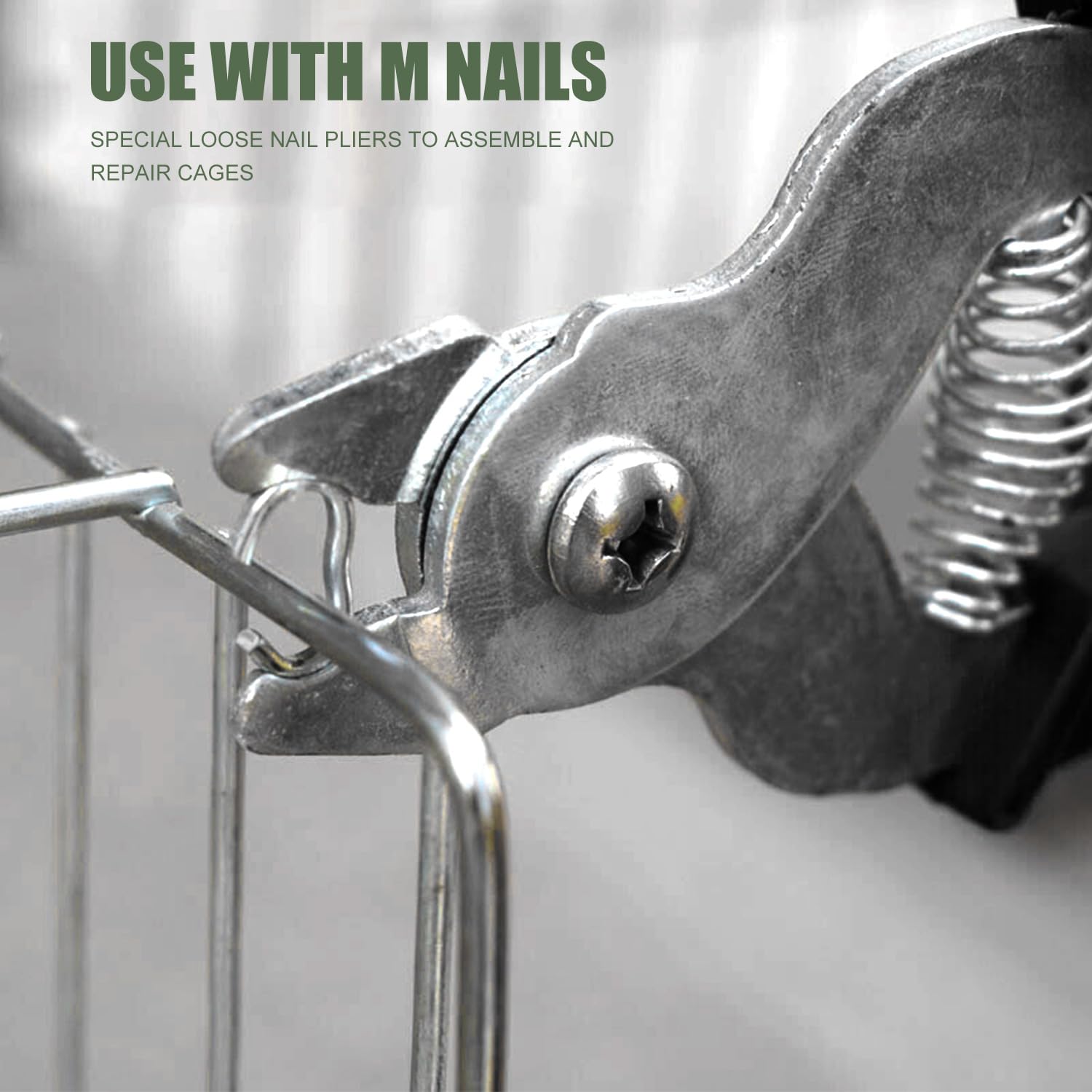 Pinze per Anelli di Maiale con 1200 Anelli Zincati Hog Ring Pliers kit Pinza per Recinzione Anelli di Maiale Zincati Pinza per Anelli di Maiale per Installazione di Recinzioni Gabbie Uccelli a Rete