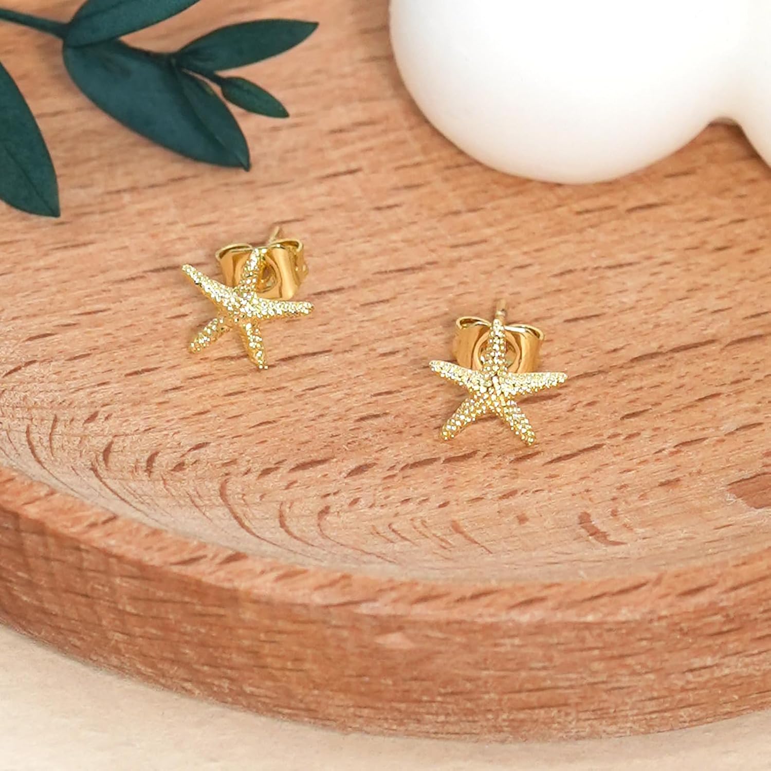 Small Gold Starfish Earrings for Women Tiny Stud Earrings Minimalist Ocean Beach Aesthetic Earring Summer Beachy Party Accessories Holiday Vacation Travel Jewelry - Image 6