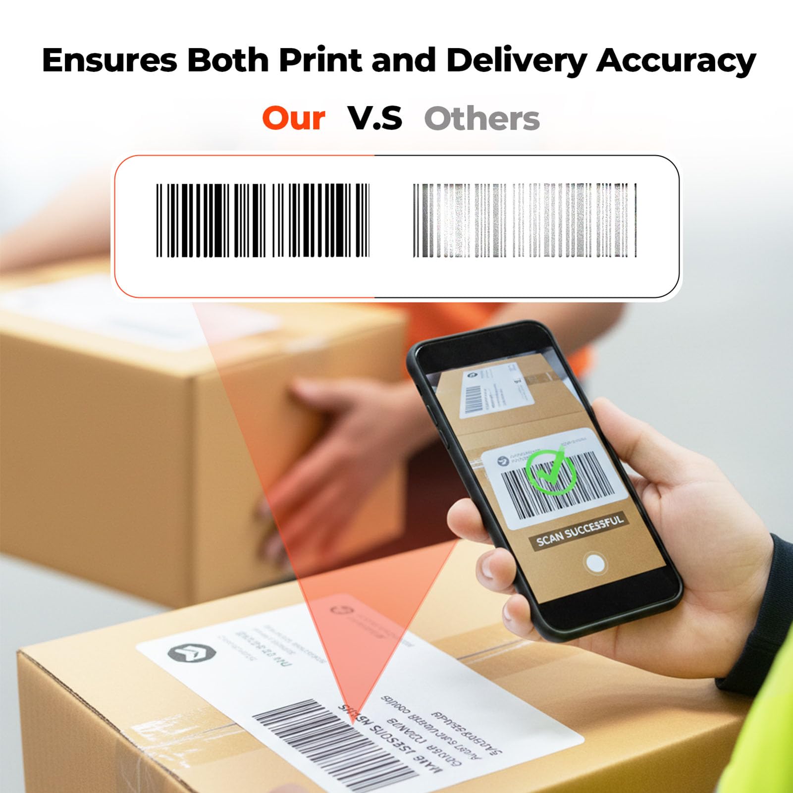 Bisofice Stampante per etichette Bluetooth DHL, stampante per etichette 4 x 6, stampante termica per Shopify, Etsy, UPS, compatibile con iOS, Android, Windows, Mac, bianca