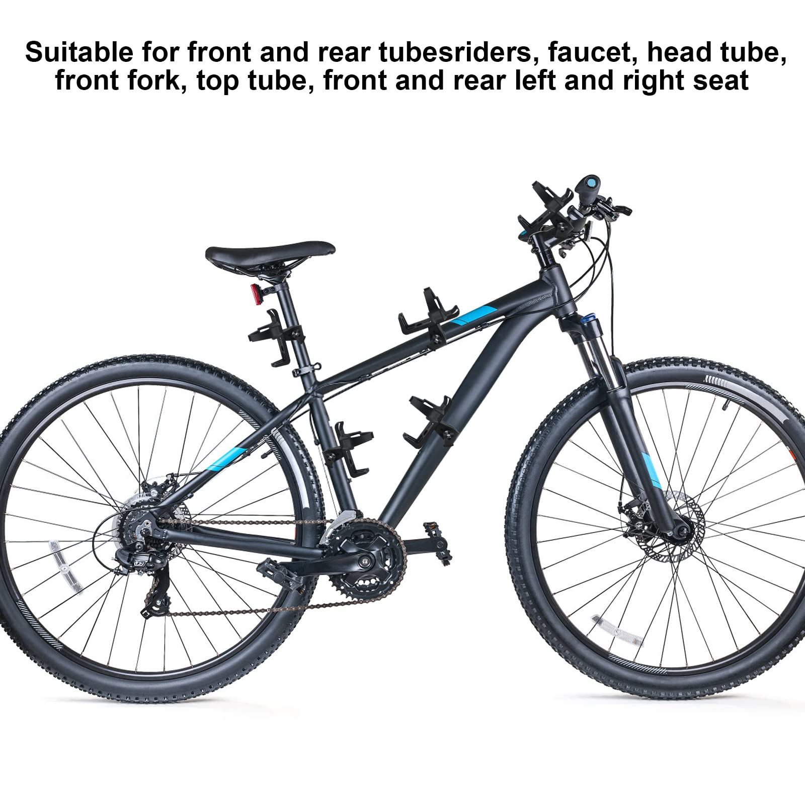 Soporte para Botellas de Bicicleta, Muy ligero para bicicleta, de Fibra de Carbono, Soporte para botellas de bicicleta, para diámetro de tubo, para bicicleta de carretera, bicicleta de montaña y niños