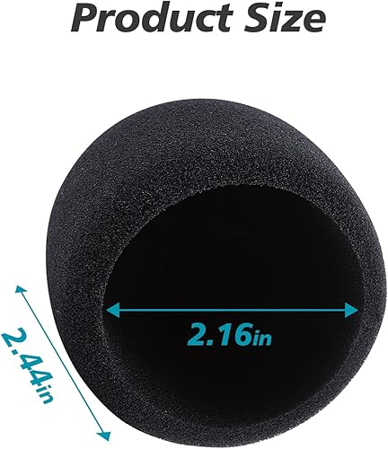 Miniatura 4 de YOUSHARES Yeti Nano Micrófono Espuma Parabrisas  Cubierta de viento para micrófono, cubierta de espuma de filtro pop, profesional personalizado para