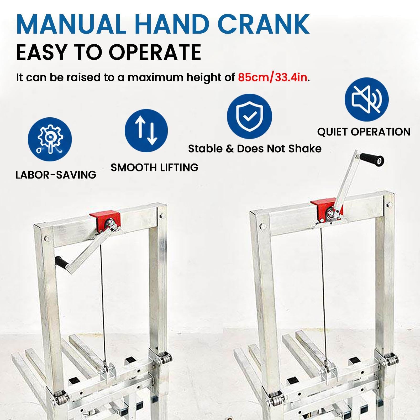 JYHHCYS Magazzino Transpallet Manuale 60kg Carrello Manuale Regolabile