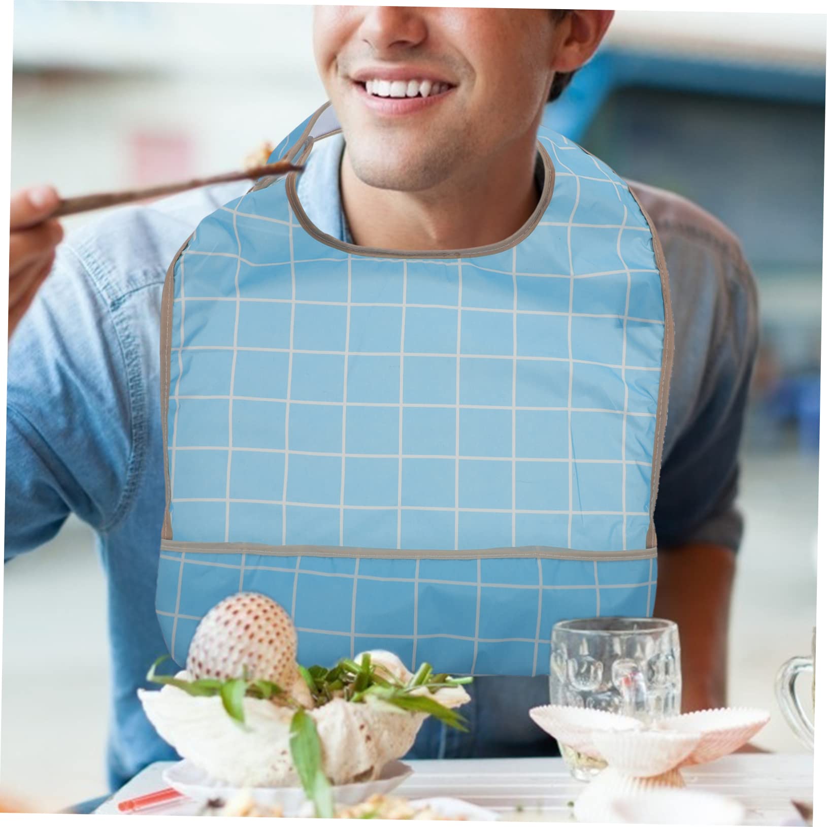 6 Stk Ältere Reis tasche kleinkind kleider Schürze essen Lätzchen Polyester-Speichelschürze für Erwachsene Polyester-Speichelschürze für ältere Menschen Futter Reisbeutel TPU