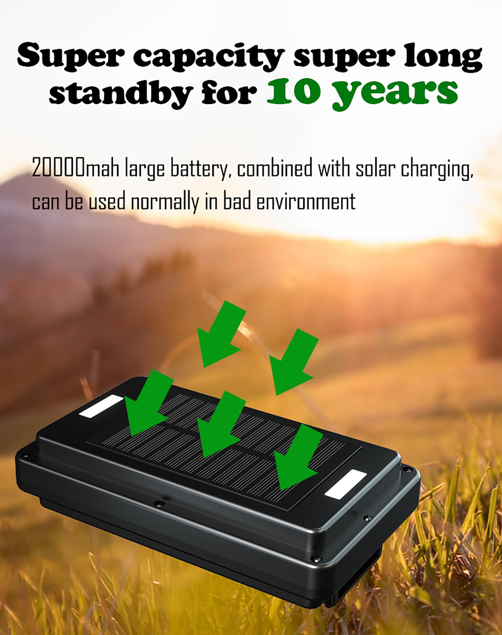 Localizador De Vacas, Localizador GPS Solar, Modo De Espera Ultralargo De 20000 MAh, Seguimiento Histórico Y Funciones De Configuración Regional, El Posicionamiento Múltiple Es Más Preciso