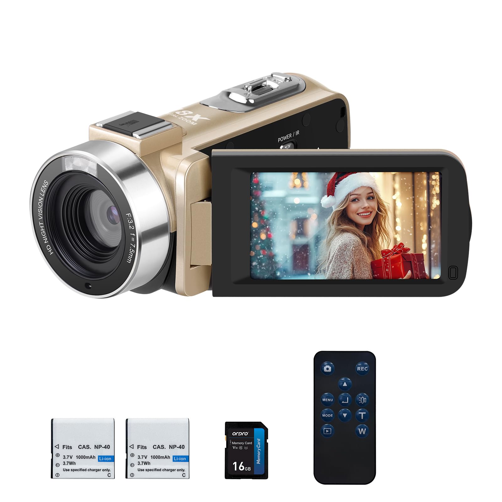 Amazon.com : ORDRO Video Camera Camcorder Full HD 1080P 30FPS