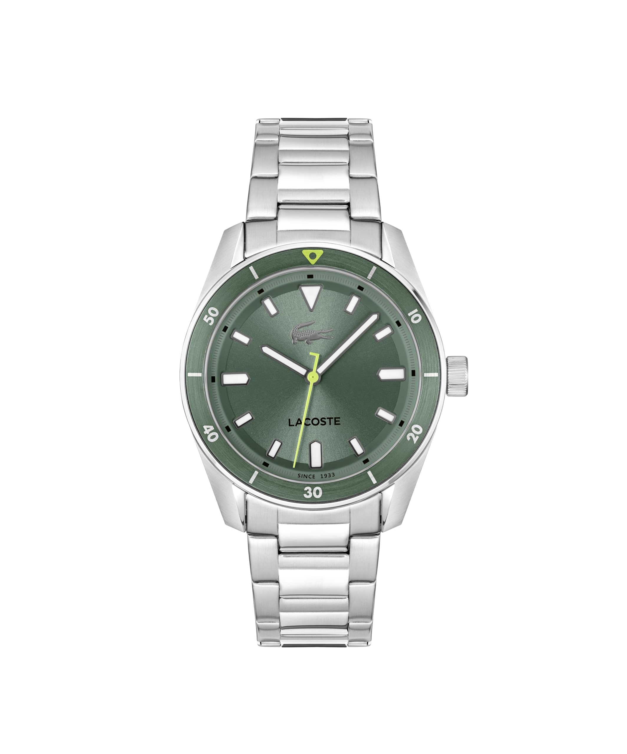 Lacoste 2011425 Boston Quartz (39mm) Sage Green Sunray Dial Watch