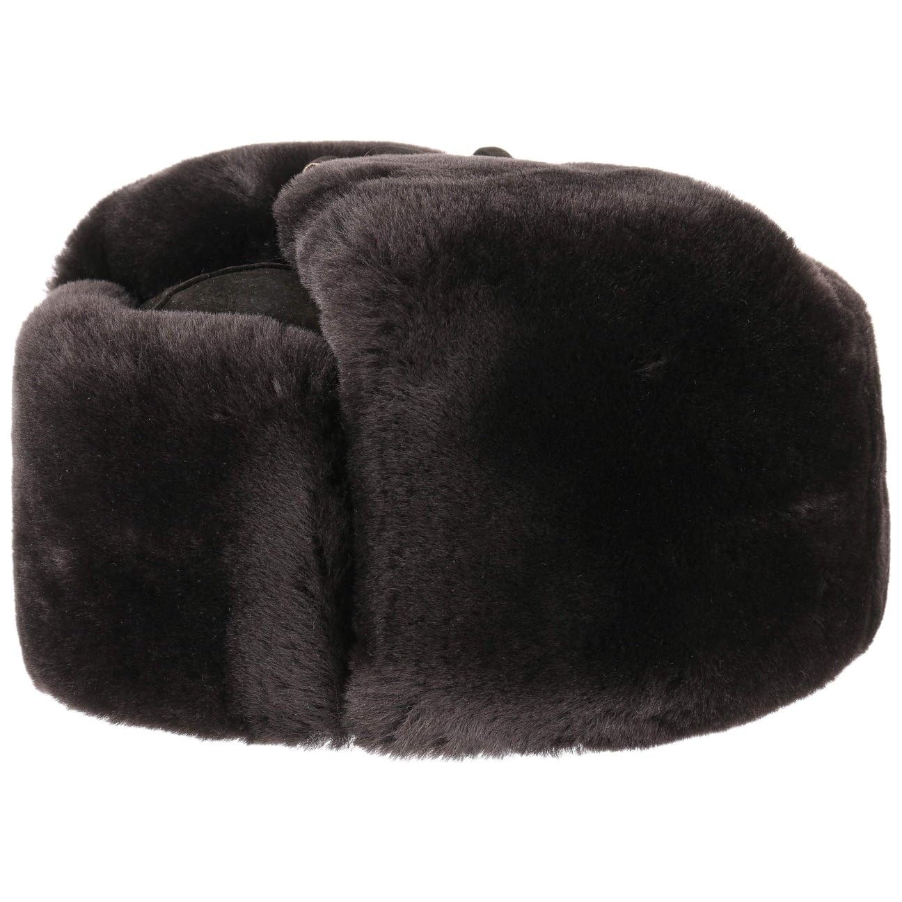 Lierys Men's Brown Russian Trapper Hat with Fur (Approx. 12 cm high) - Ushanka with Quilted Lining - Winter Hat - Chapka with Ear Flaps XXL (62-63 cm)