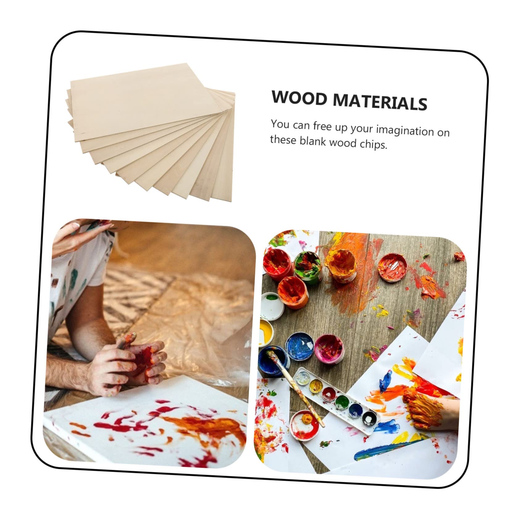 Unbehandelte Lindenholz Sperrholzplatten 10 Stück für Kinder