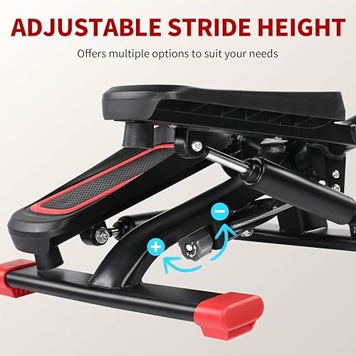 Miniatura 6 de Ktaxon Steppers para ejercicio, mini stepper, escalera con movimiento de giro único, capacidad de carga de 300 libras, diseño de resistencia