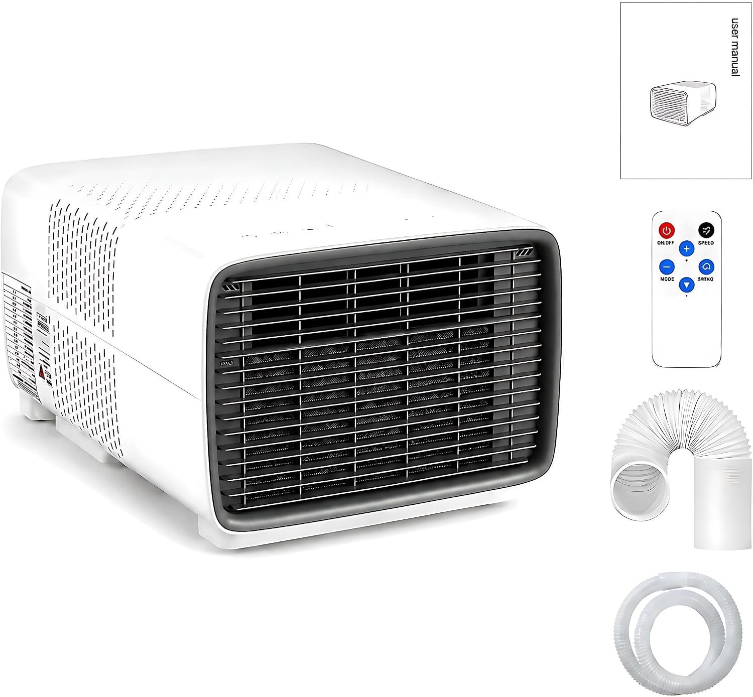 Jintvo One Color 2700 Btu Portable Air Conditioner - Remote Control,No Installation Required, Energy Efficient, Ideal For Home,Office, Travel, Camping, Motorhome, Outdoor Cooler