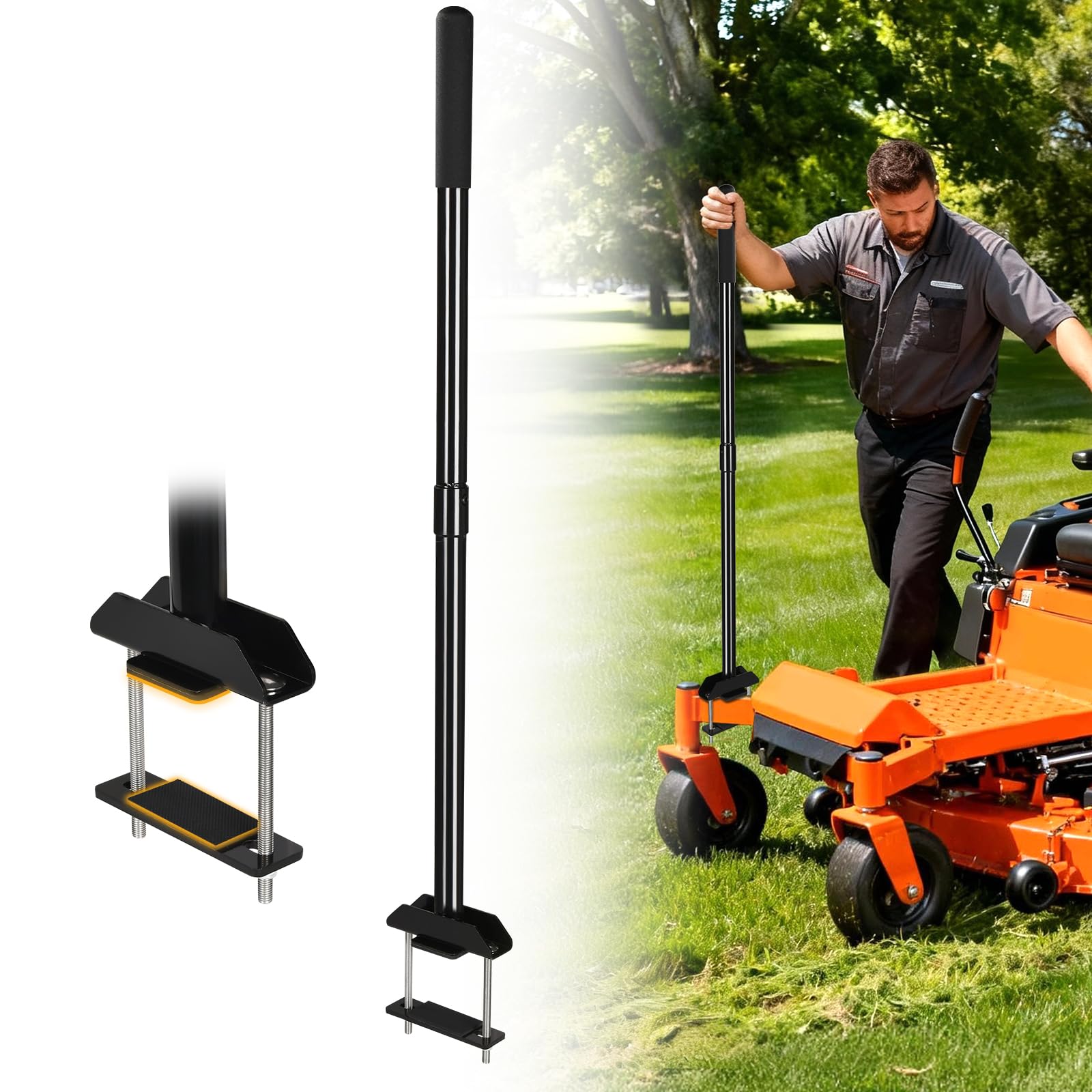 Amazon.com: Mower Mount Assist Handle, Adjustable Grab Bar Zero