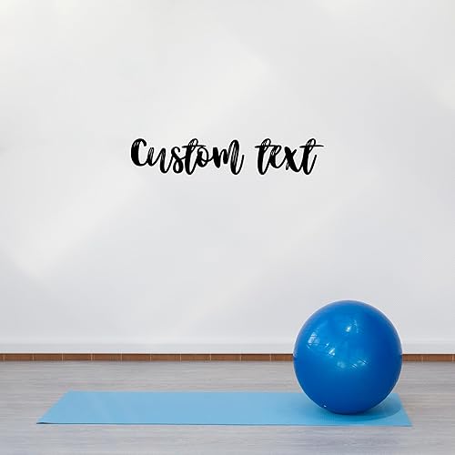 Miniatura 2 de Texto personalizado para estudio de yoga, calcomanía motivadora de letras de vinilo personalizadas para el hogar y estudio de yoga, letras de vinilo