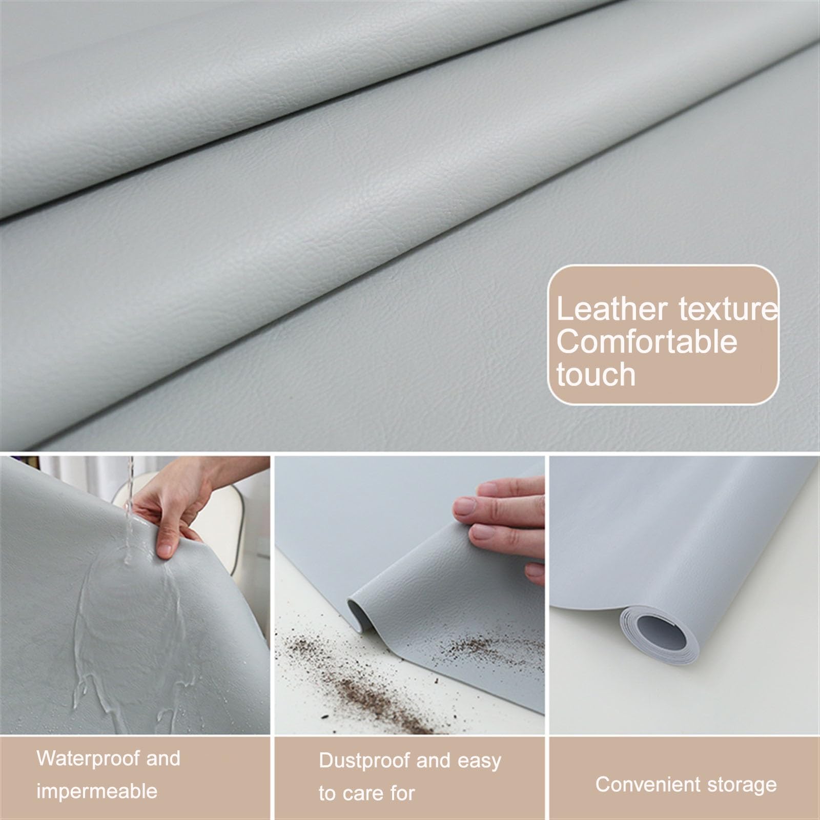 Tapis de chaise de bureau haute performance pour moquette et carrelage, imperméable, glisse facile, 50 x 120 cm, gris foncé, protection pour la maison et le bureau