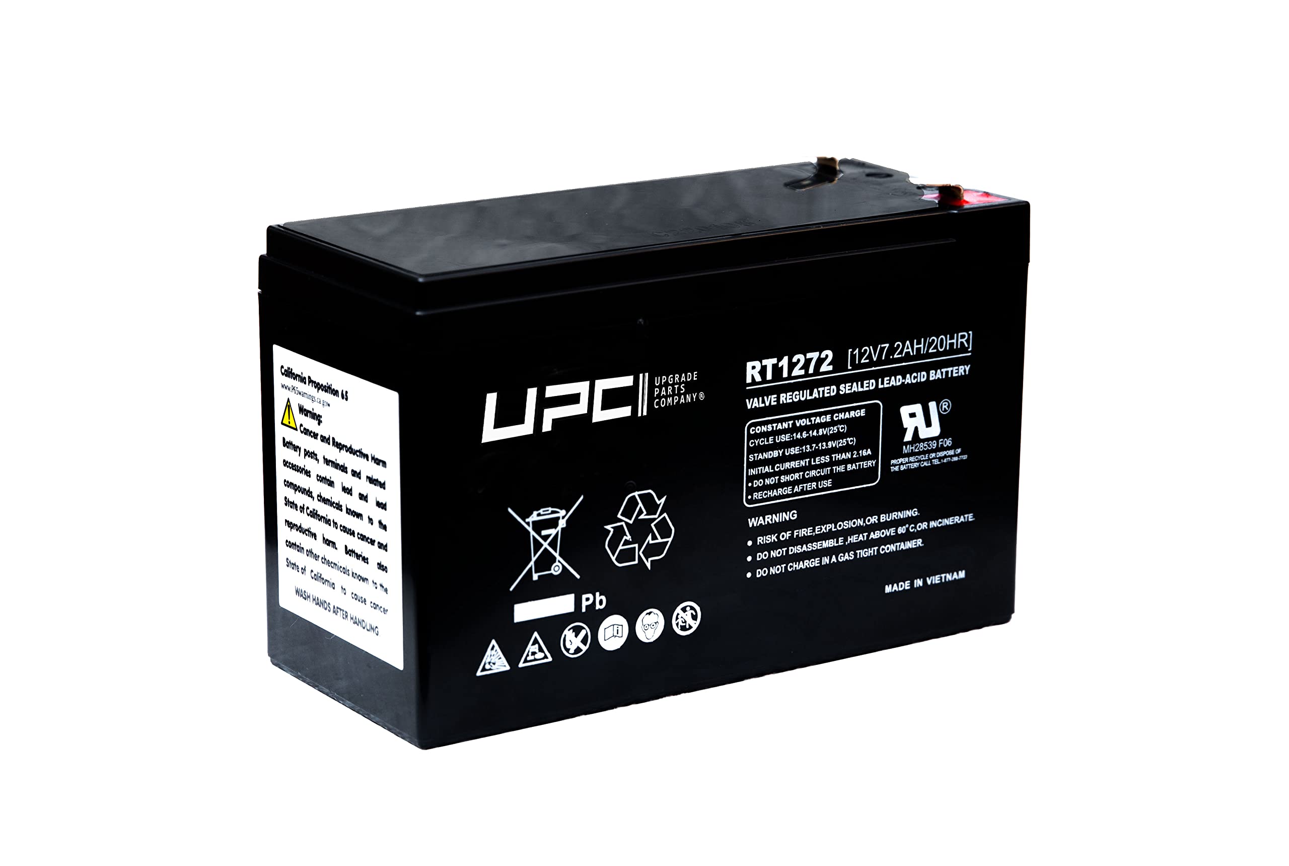Power Backup Battery Replacement Battery For Cyber Power RB1270B - 12V 7.5Ah UPS Battery Cartridge UPS Replacement Battery