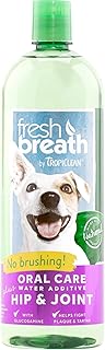 Tropiclean Fresh Breath No Brushing Water Additive for Pets, Made in USA