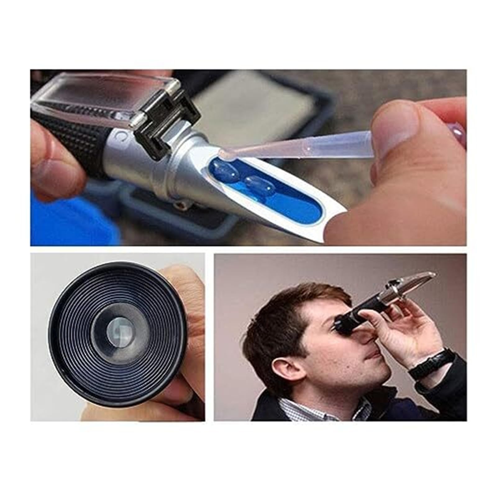 Rifrattometro digitale 3 in 1 Tester for miele con intervallo di scala 58-90% e facile da usare