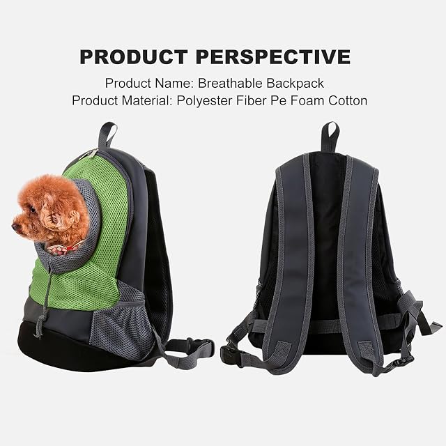 Foto 6 de 6 de PETCUTE Mochila para Perros Medianos Transportín Perro Bolsas de Viaje para Perros Portador para Cachorro…
