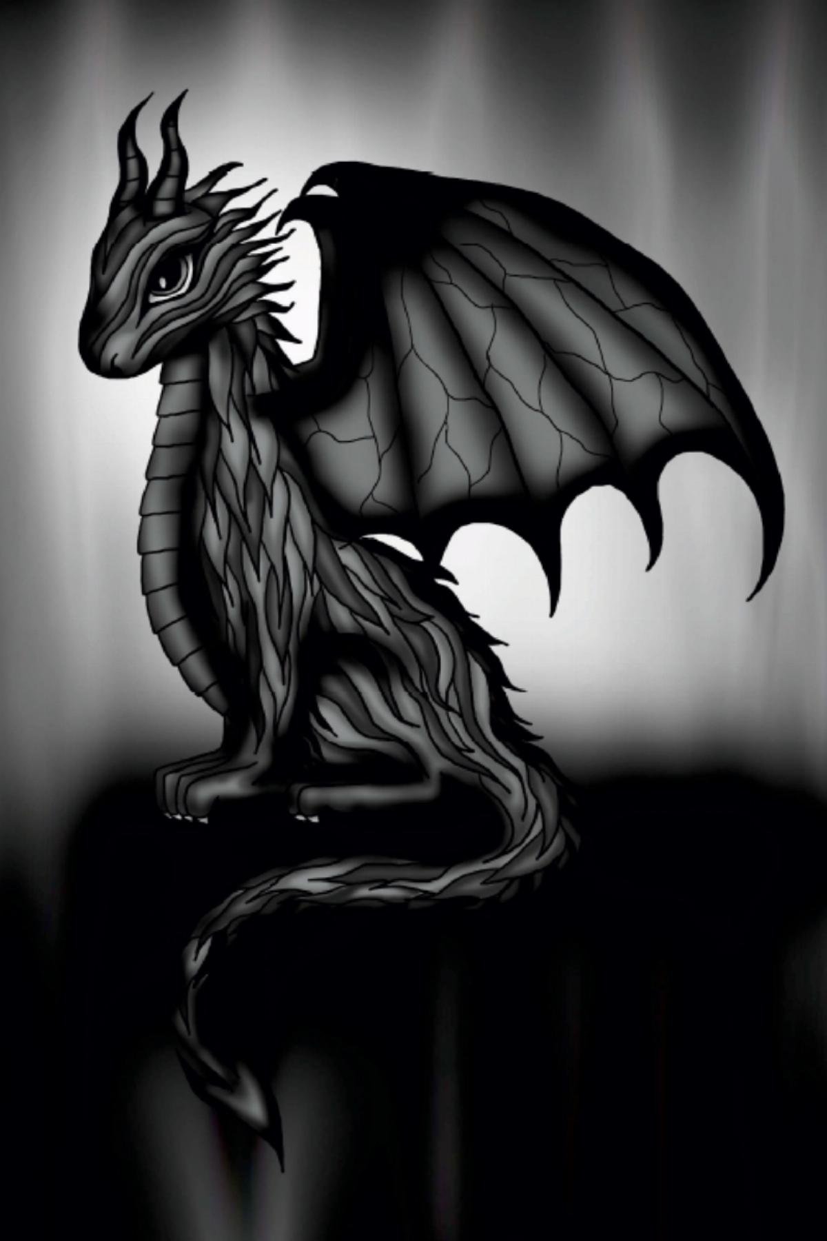 Premium Textil-Leinwand 50 x 75 cm Hoch-Format Fantasy Drache | Wandbild, HD-Bild auf Keilrahmen, Fertigbild auf hochwertigem Vlies, Leinwanddruck von Pezi Creation