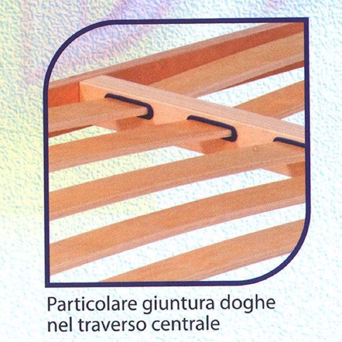 Rete Letto Reclinabile Gold Line 80x190 - Doghe Legno Faggio, Alzata Manuale, Dispositivo Medico - Foto 7