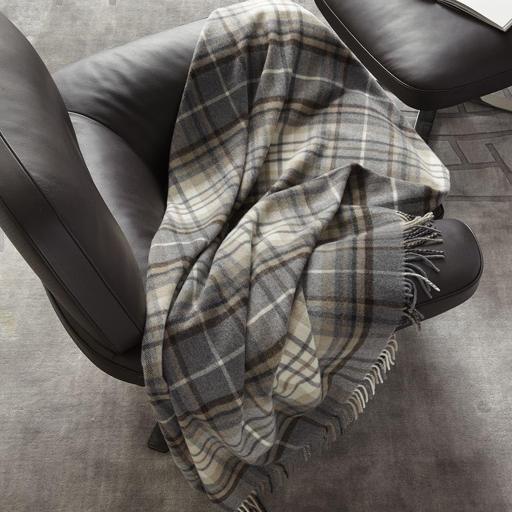 Somma Plaid Art Sky Scozzese 130x180 (GRIGIO)