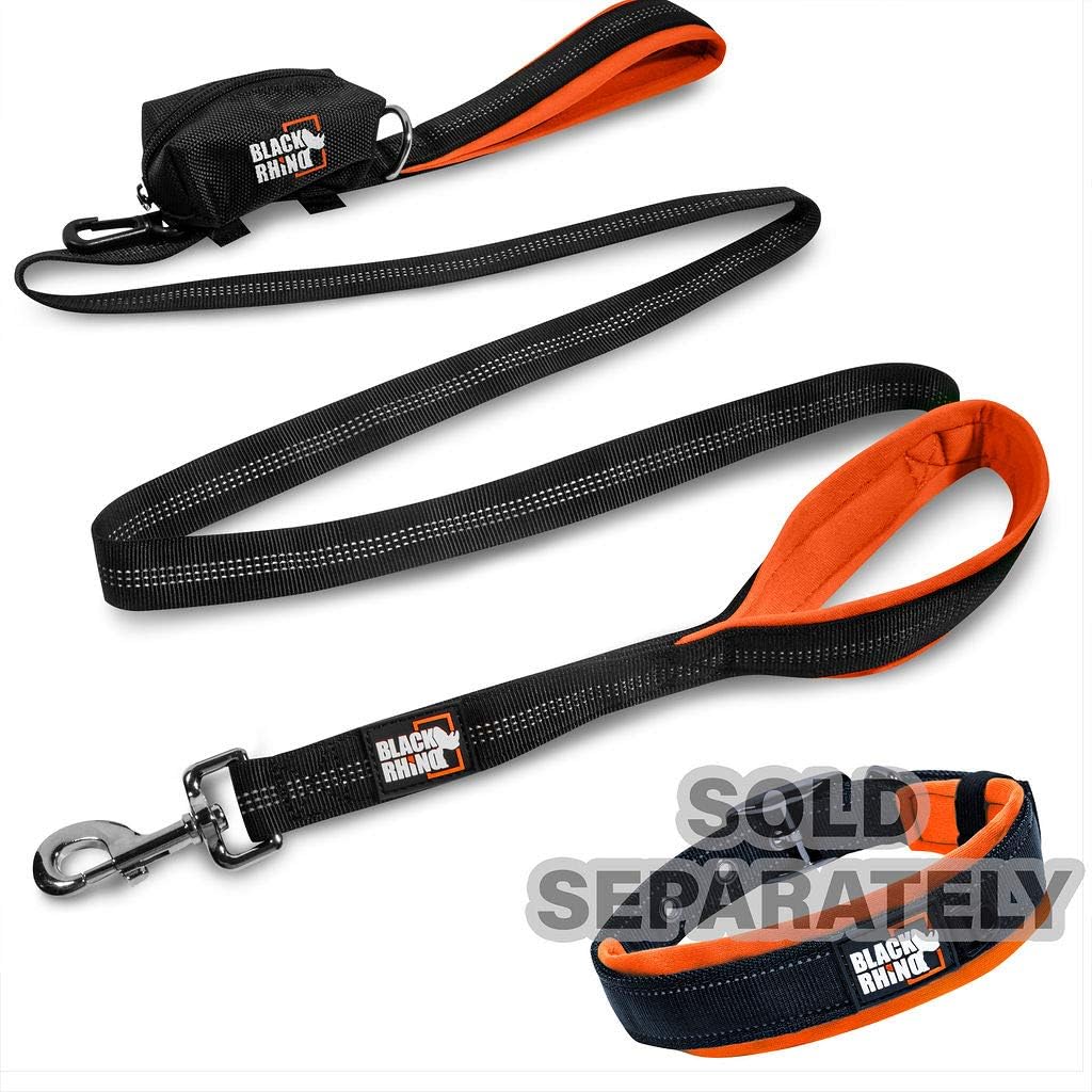 Black Rhino Dog Lead - Heavy Duty - Medium & Large Dogs, Orange, 6' - Image 4