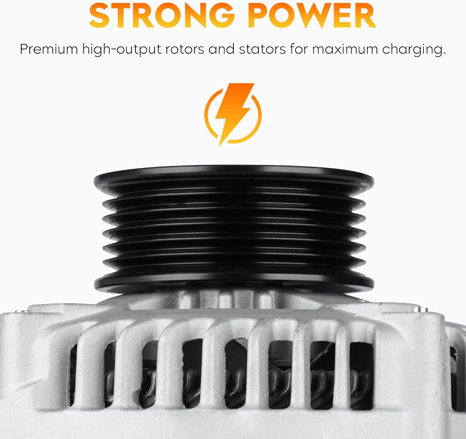 New Alternator for Honda Odyssey 3.5L 2005-2007, Polot 2005-2008, for Acura TL 3.2L 3.5L 2004-2008, MDX 3.5L 3.7L 2003-2009, Ridgeline 2006-2008 3.5L, RL 2005-2008 3.5L, 130Amp, 11151，400-52163