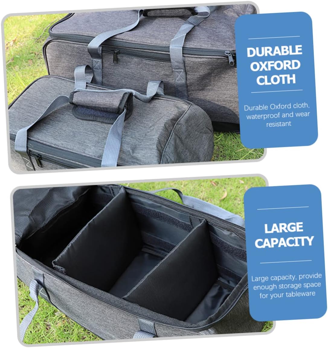 Garneck Camping Cookware Bag for Outdoor Utensils Multifunctional Oxford Cloth Pouch for Storage and Organization Portable and Detail-oriented Design for Hiking and Picnic