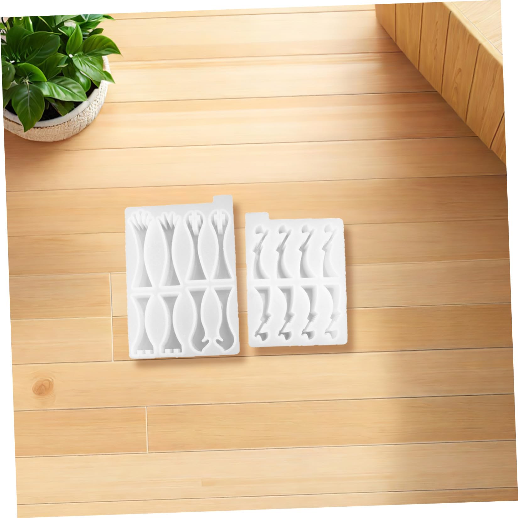 FRCOLOR Molde de Silicona Fácil Desmoldeo para Piezas de Ajedrez 3d 2 Piezas Reutilizable y Flexible para Resina Epoxi Adecuado para Manualidades DIY Infantiles