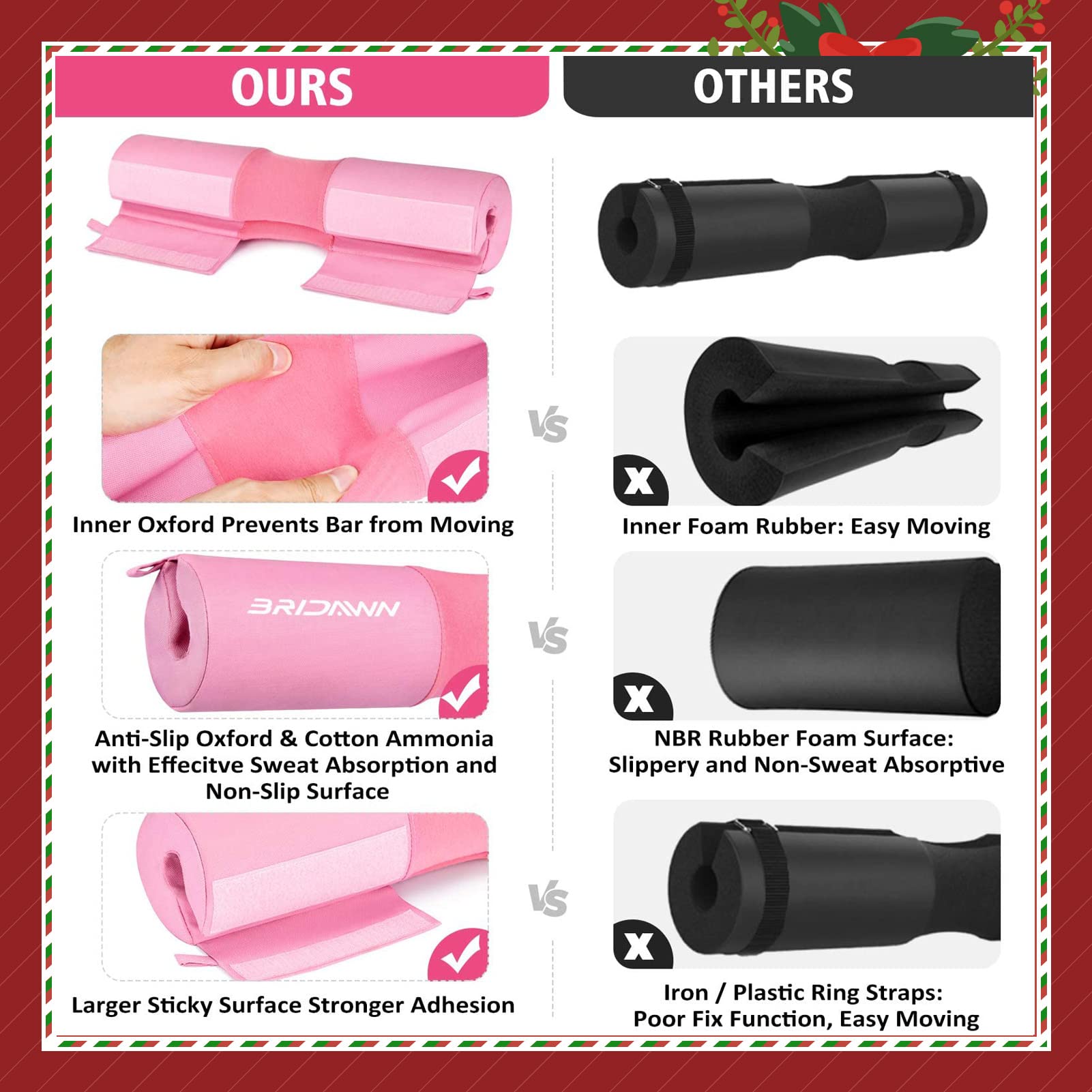 Silikon Langhantel Pad Für Squats - Nackenschutz Für Olympia-Stangen Bis 5,6cm