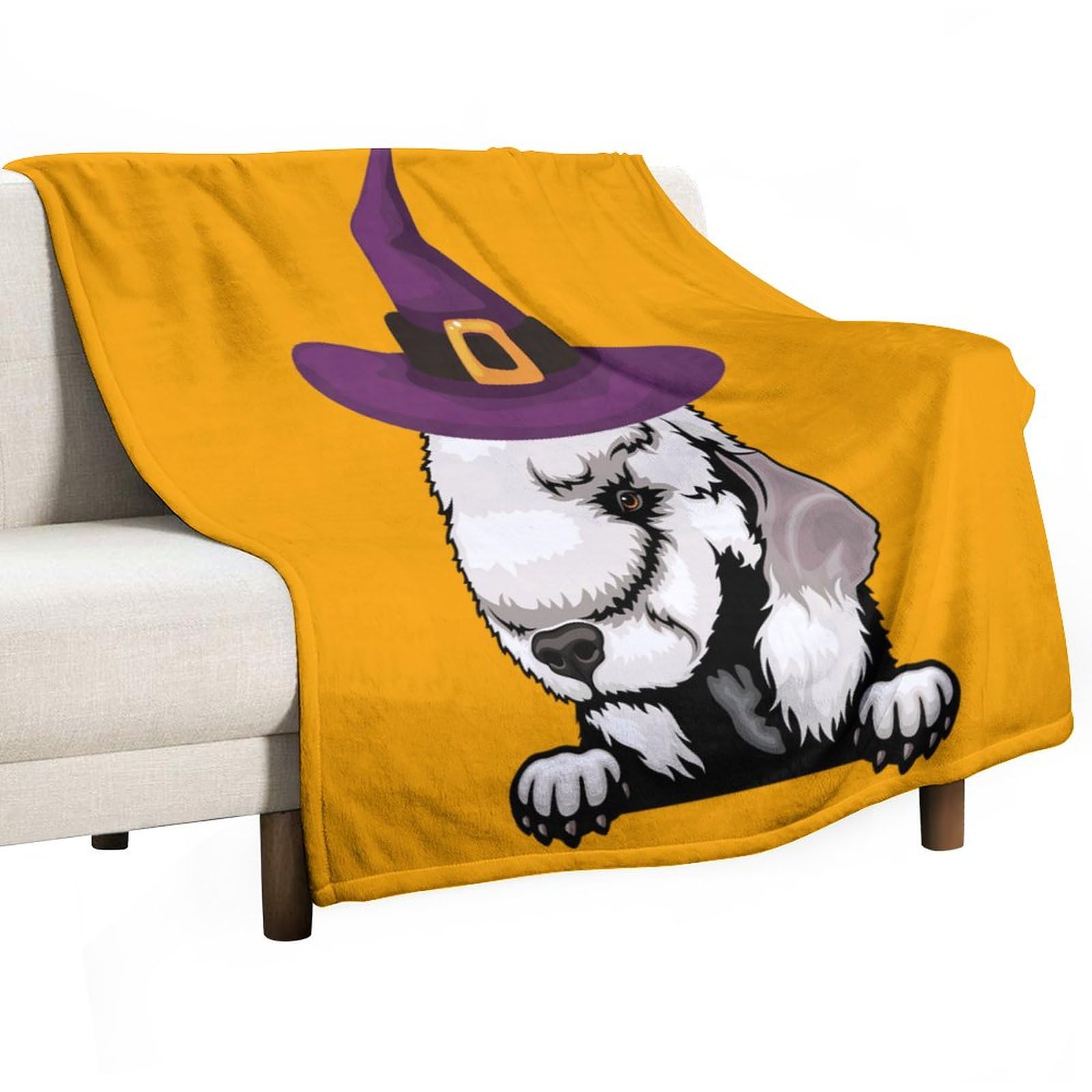 Couverture polaire Bedlington Terrier, plaid doux haute qualité