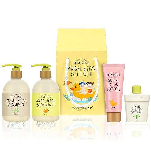ECO BEYOND Angel Kids Gift Set (juego de regalo para niños, 25.7 fl oz, juego de baño y ducha de 3 piezas)  Fórmula vegana coreana para el cuidado