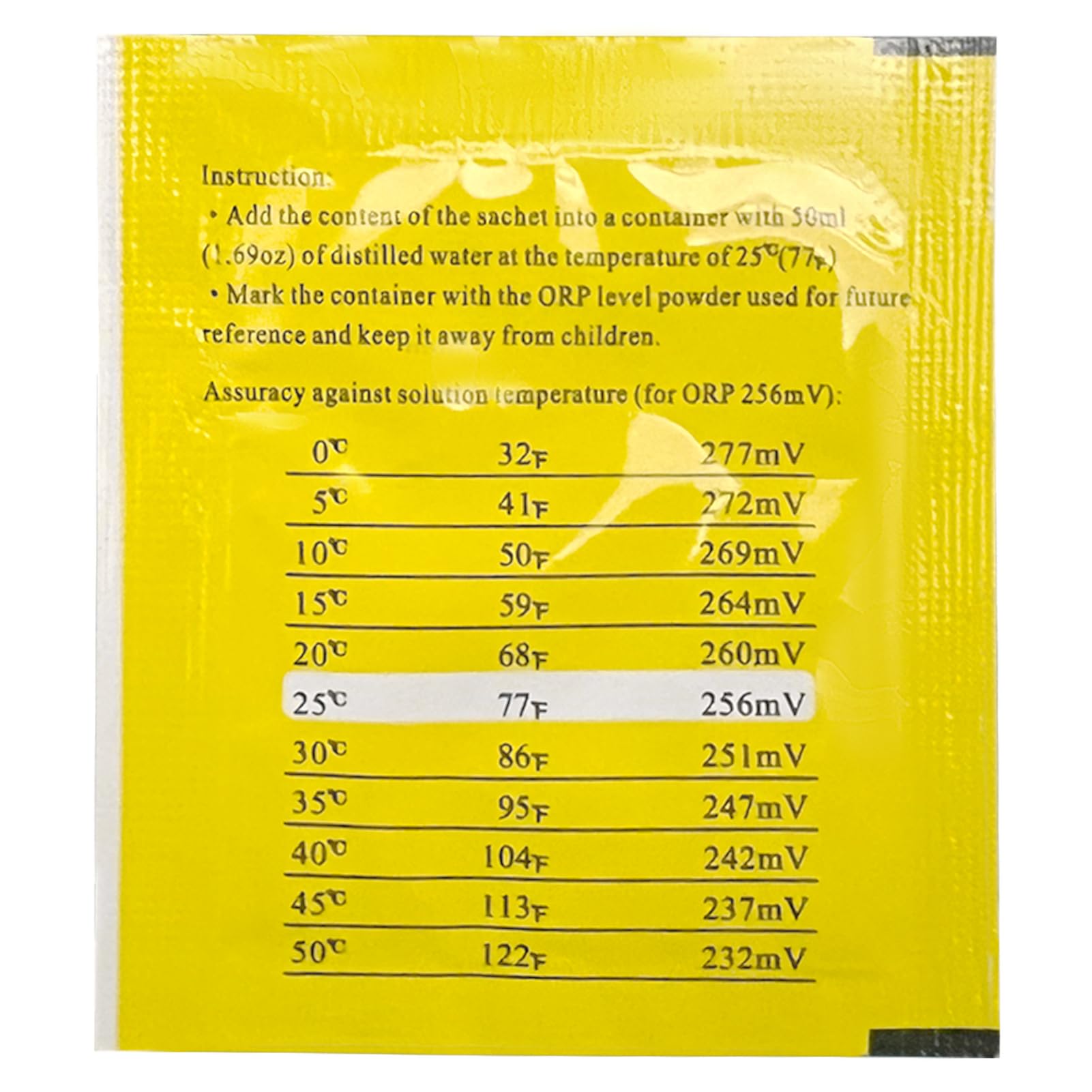 Homcoice ORP Pufferpulver 256mV - 3 Pack Kalibrierpulver
