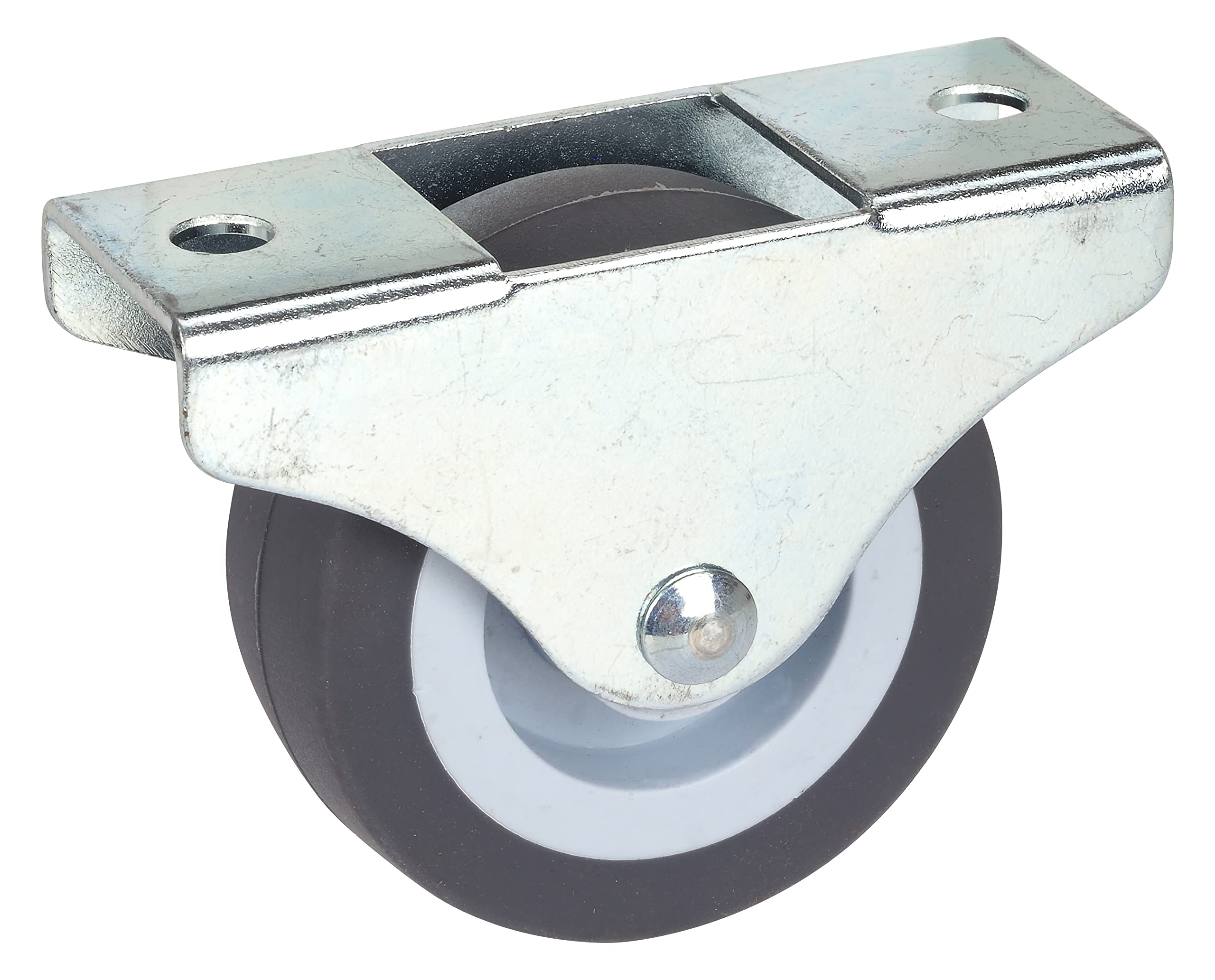 Dörner + Helmer Zestaw 4 kółek meblowych 50 mm, stałe kierunkowo, z płytką, TPE, nośność 165 kg/zestaw