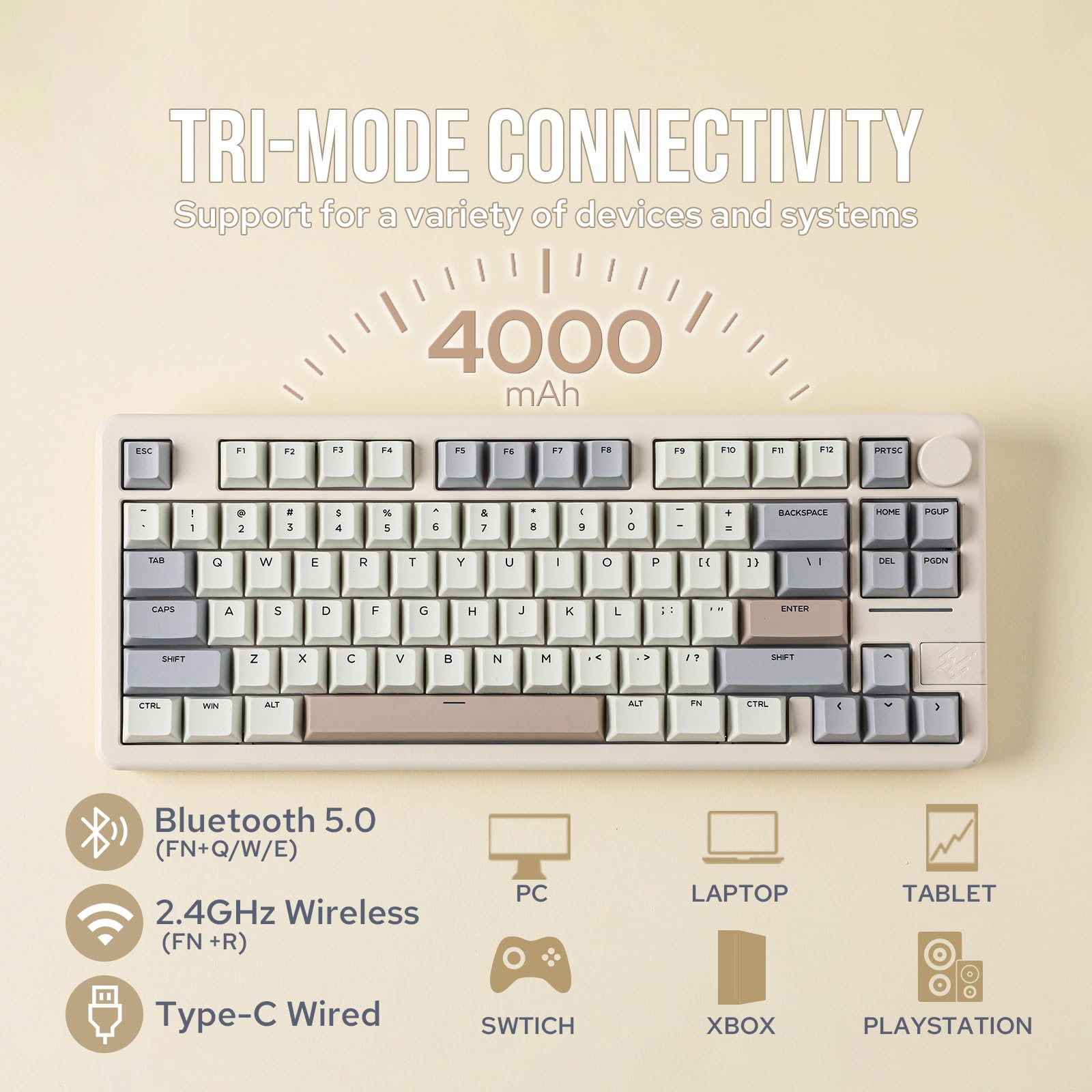 Amazon.com: EPOMAKER Galaxy70 Wireless Aluminium Mechanical