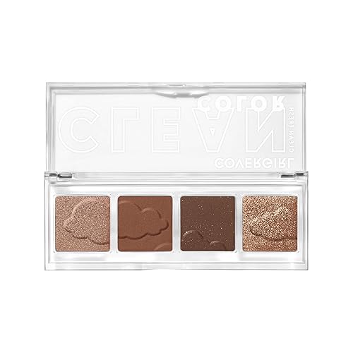 Miniatura 2 de COVERGIRL Sombra de ojos Clean Fresh Clean Color  Sombra de ojos, paleta de sombras de ojos, sombra de ojos brillante, fórmula vegana, caramelo