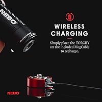 Vista 3 de NEBO Torchy linterna recargable de bolsillo 1,000 lúmenes, 5 modos de luz, base magnética y clip de acero, resistente al agua, linterna LED mini