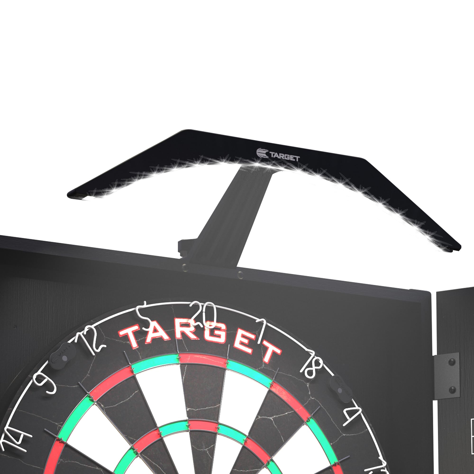Target Darts Arc Dartboard LED Light Sicurezza Fits All Dart Boards Easy Assembly Bright Lighting