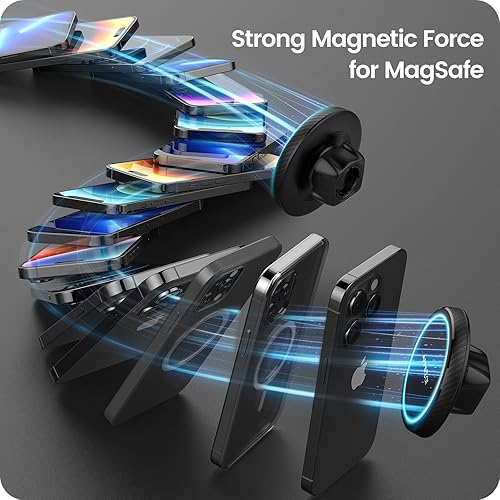 Miniatura 3 de APPS2Car Compatible con soporte de coche MagSafe - Diseñado para iPhone 171615141312 MagSafe Case