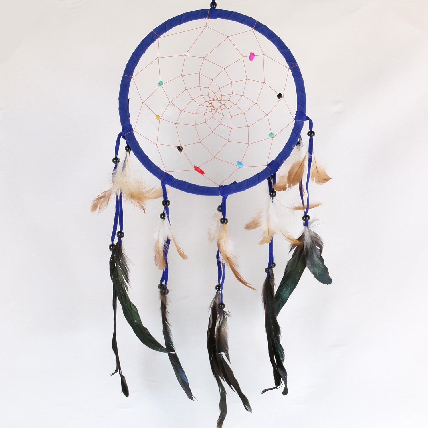 ART-CRAFT Traumfänger einfach Ø 22 cm dunkel blau