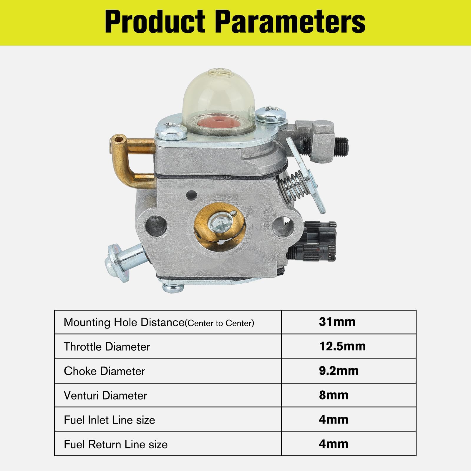 Kit Carburatore In Alluminio, XU, Per Soffiatore Per Foglie PB2155 Compatibile Con Zama C1uk43b Kzq 91822312 - Foto 8