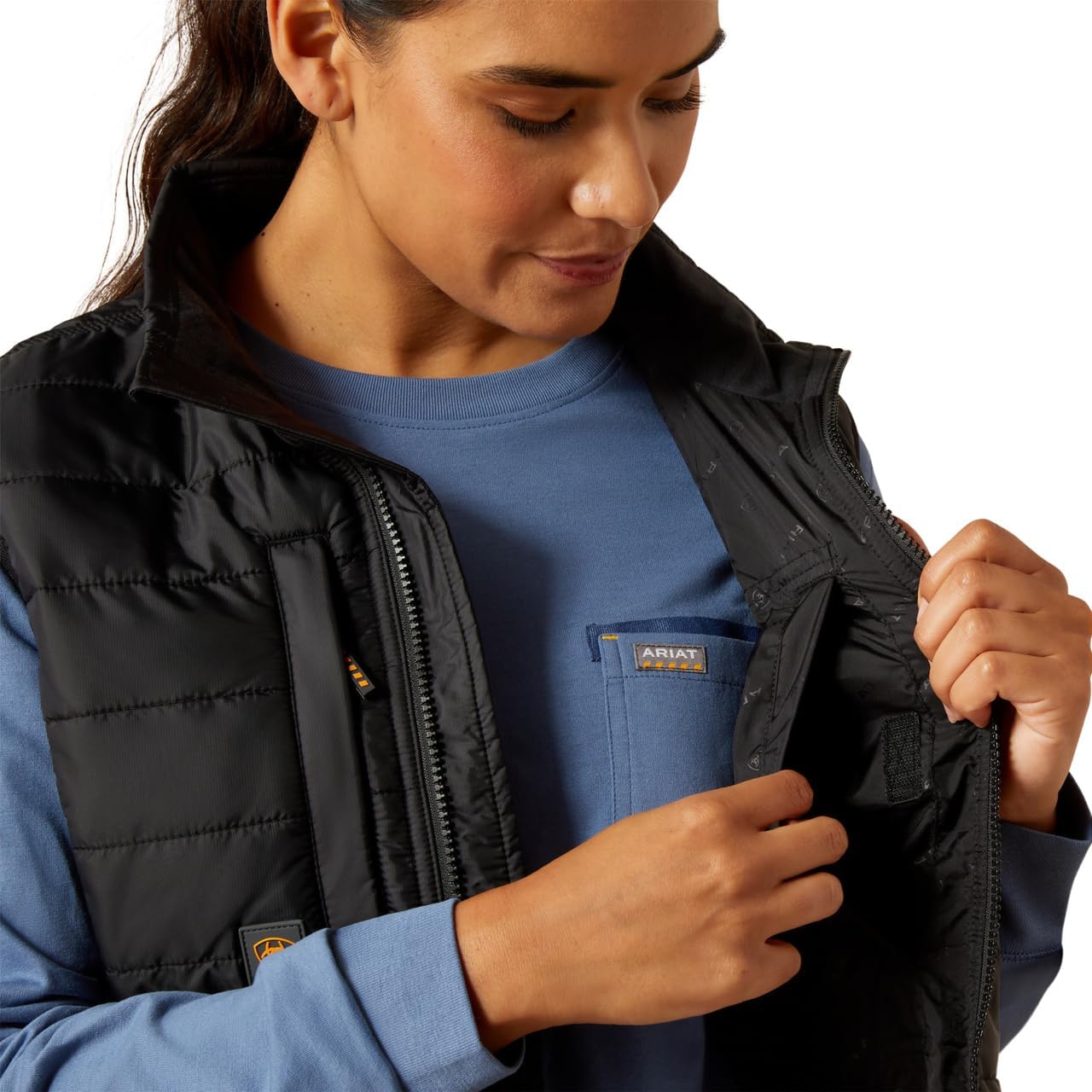 ARIAT フリースベストRebar Cordura Ripstop Lightweight Insulated Vestレディース