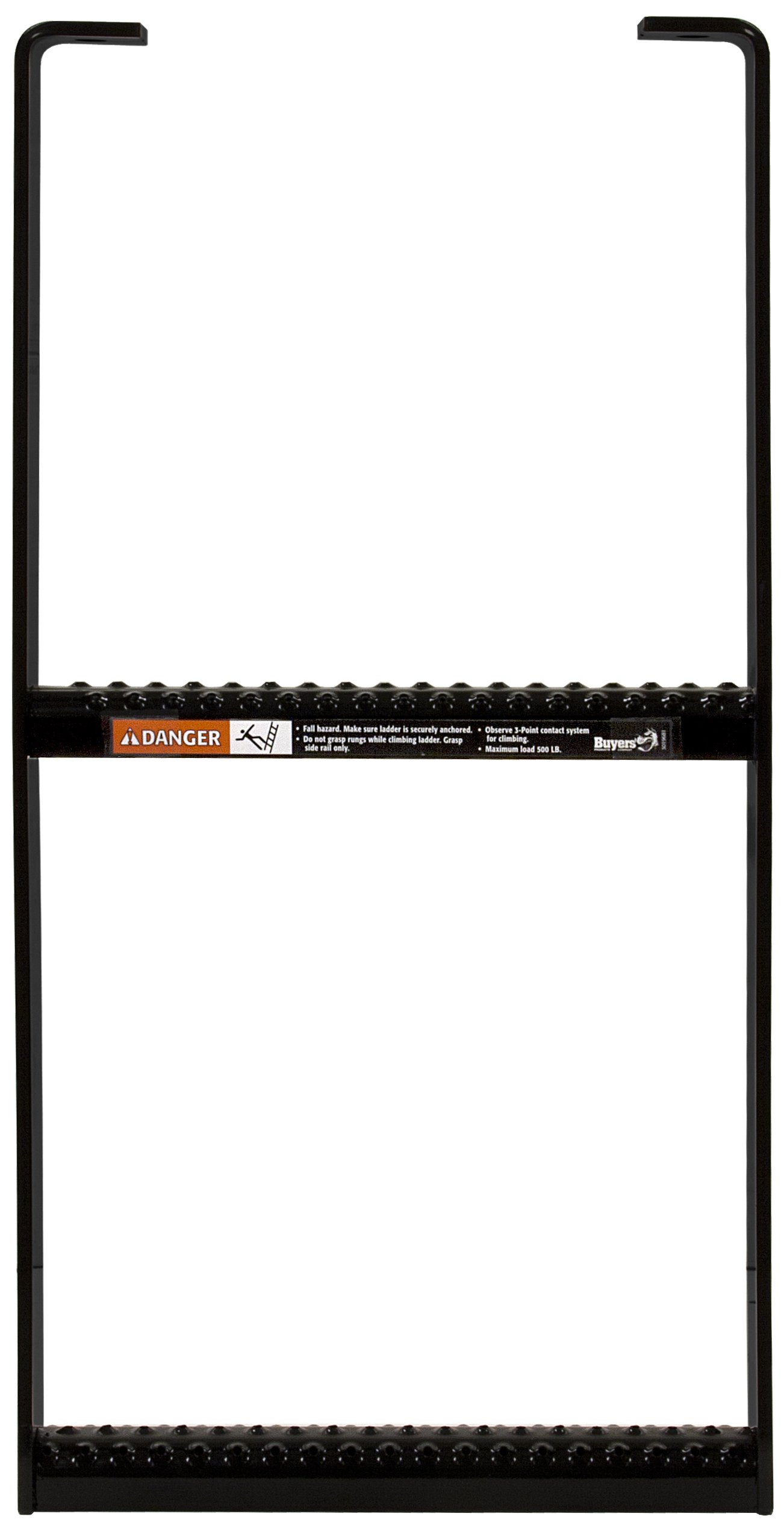 Buyers Products 5232412 Two Rung Step (Step,Two Rung,Steel Black Powder Coat), 2 inch