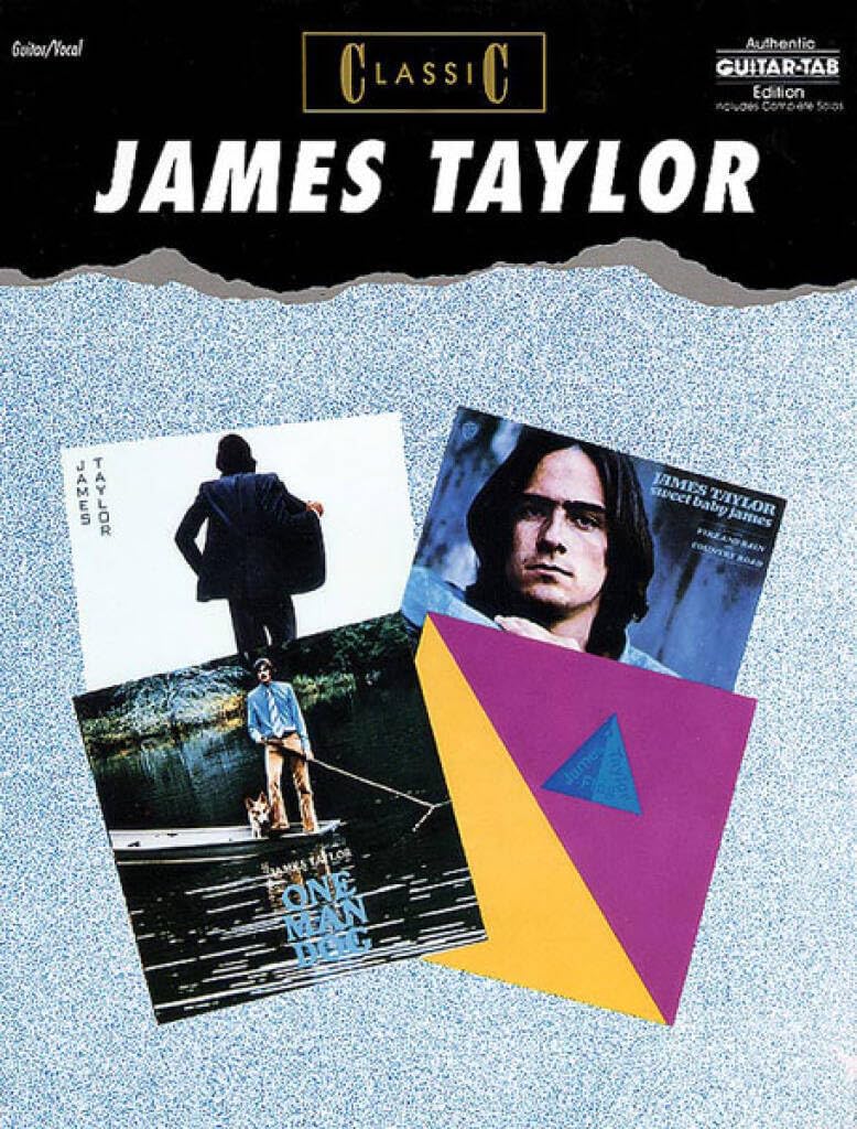 Classic James Taylor (Authentic Guitar-Tab)-Music Book