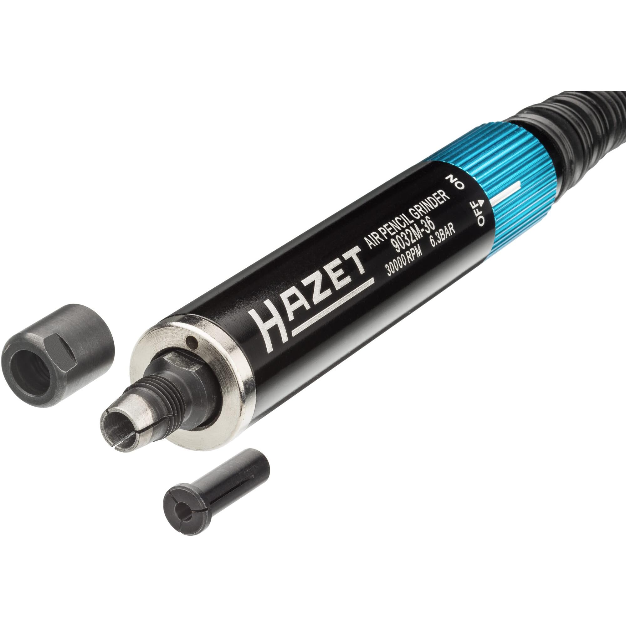 Mini smerigliatrice da banco HAZET 9032M-36 | versione diritta, filettatura interna 12,91 mm (1/4"), incl. tappo di accoppiamento | lavorazione precisa di pezzi in spazi ristretti